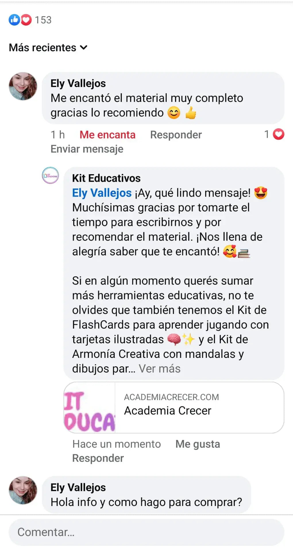 Testimonio Kit Educativo
